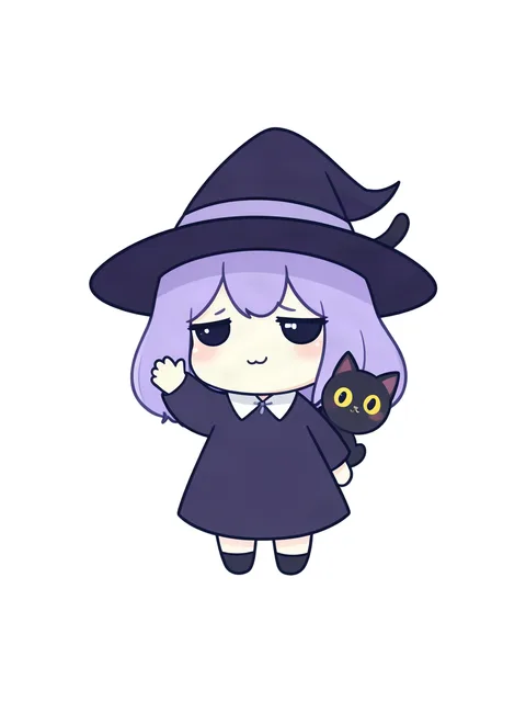 Beispiel-Original-Character im Chibi-Stil gezeichnet