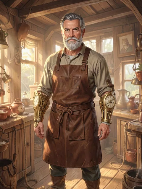 Beispiel-Original-Character im semirealistischen Stil gezeichnet